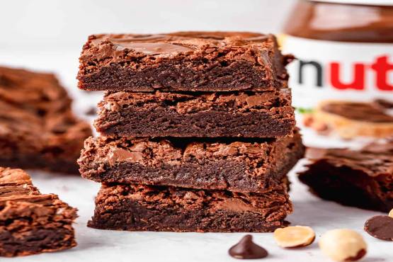 Nutella Sauce Brownies