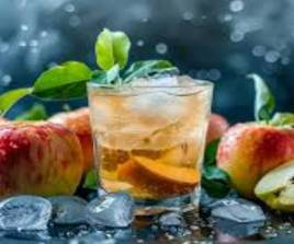 Crushed Ice Apple Juice