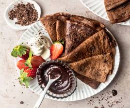 Fudge Brownie Crepe