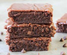 Milk Chocolate Sauce Brownies